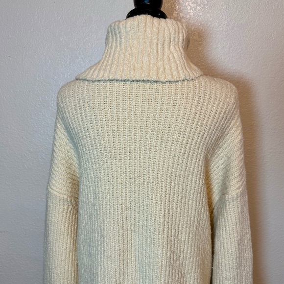Lovers and Friends Braewyn Sweater Dress Cowl Neck Cream Size XL - Picture 11 of 16